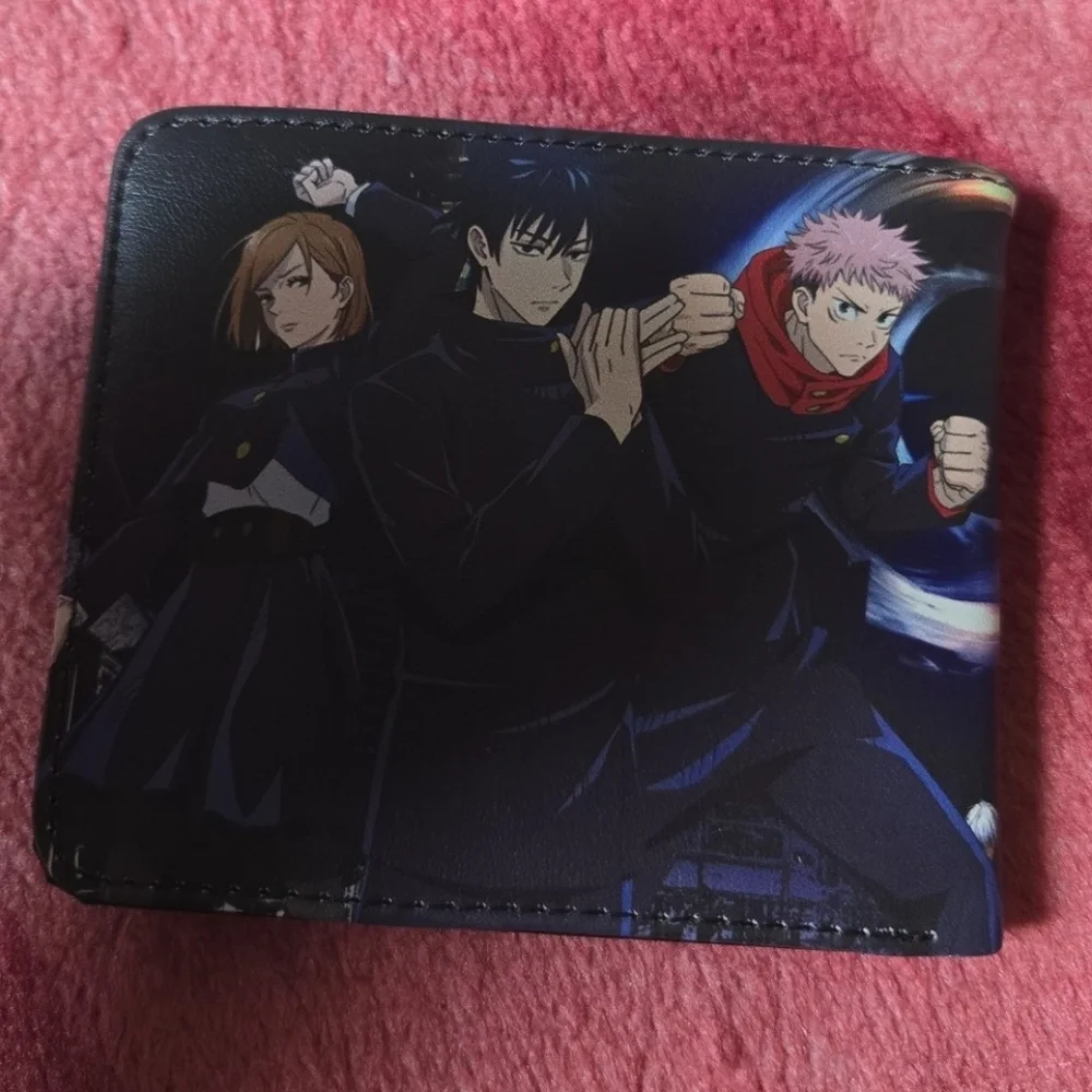 New jujutsu kaisen anime manga leather wallet